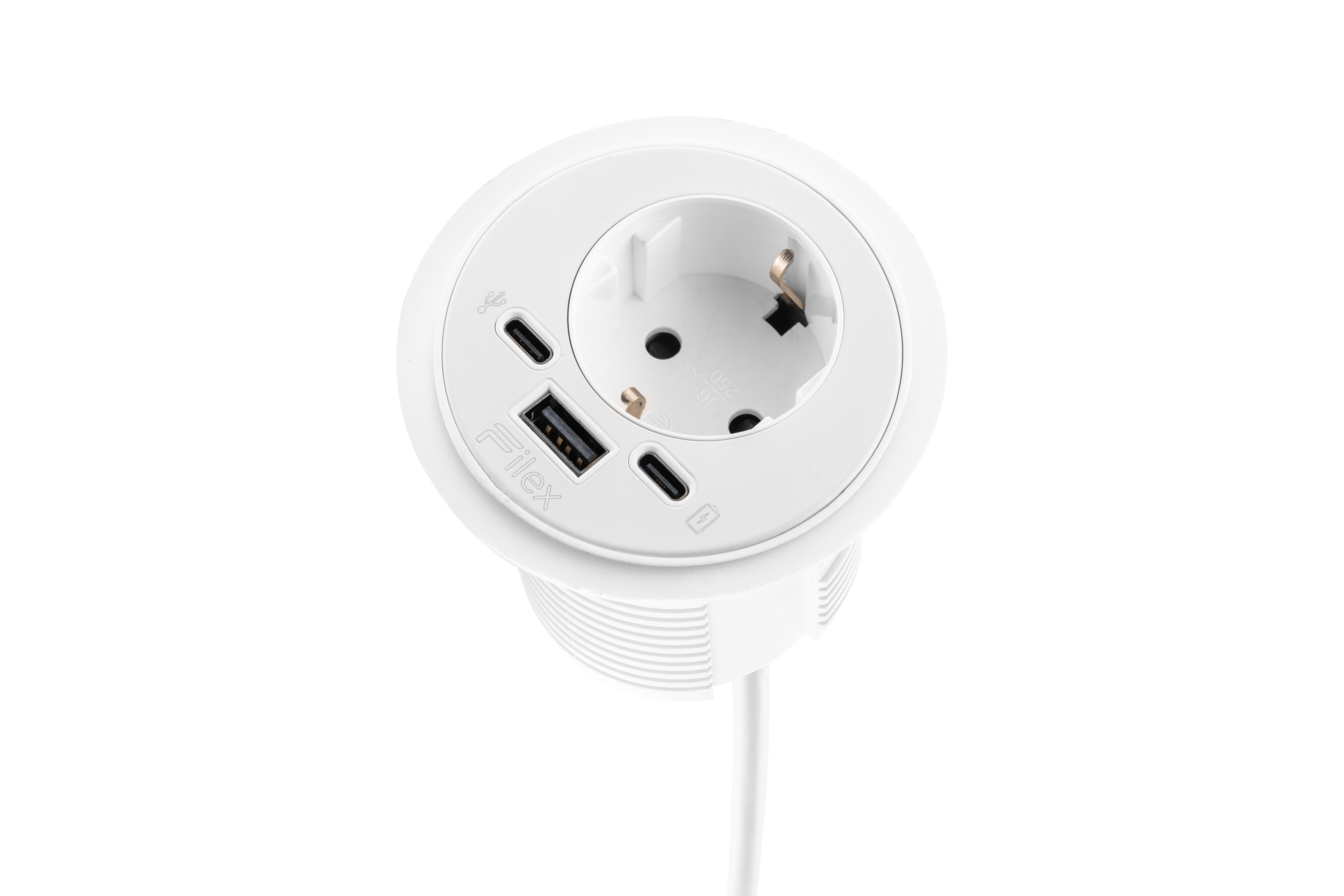Inbouwspot 230v & USB opladers