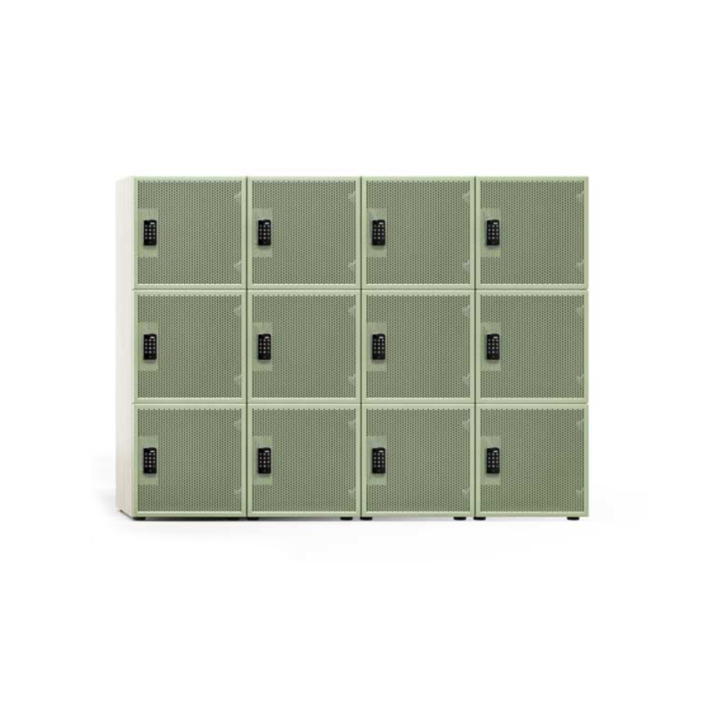 Lockerkast geperforeerd