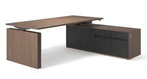 Directiebureau zit-sta Motion met aanbouwkast