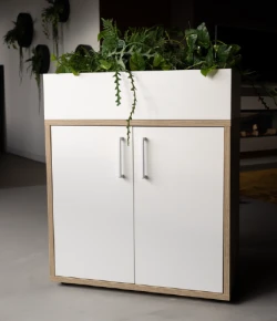 Draaideurkast klein melamine