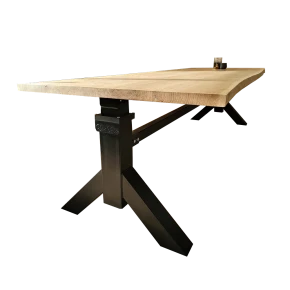 Vintable SKUP Color Coated Metal zit-sta tafel