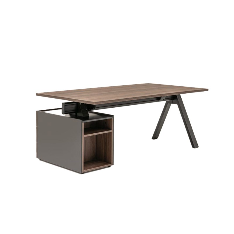 Viga bureau met aanbouw ladeblok