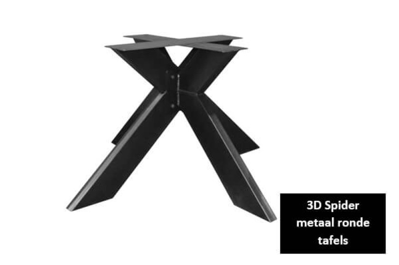 Eikenhouten ovale tafel spider