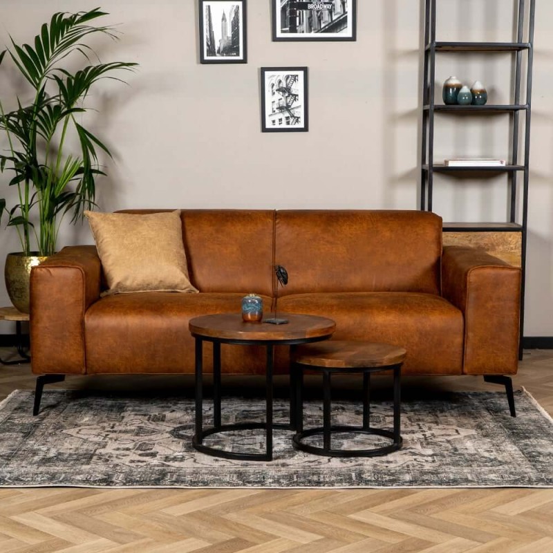 Zitbank 2,5 zits Vallery eco-leer