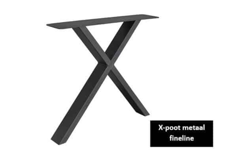 Eikenhouten tafel X-poot