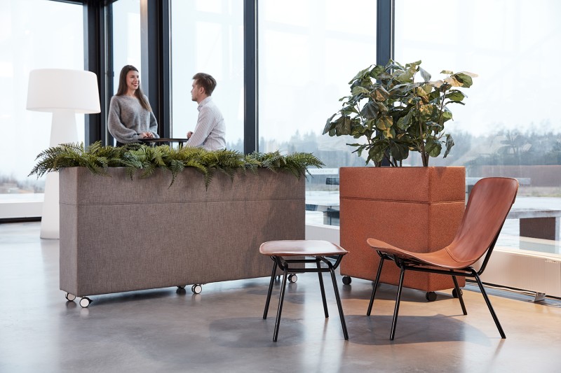 Plant divider gestoffeerd