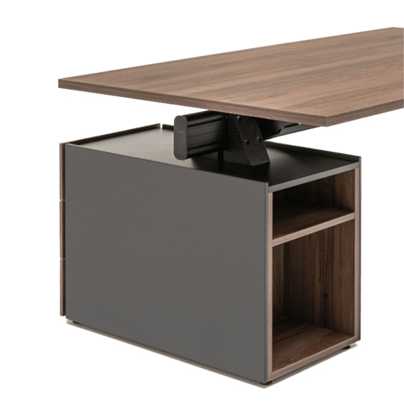 Viga bureau met aanbouw ladeblok