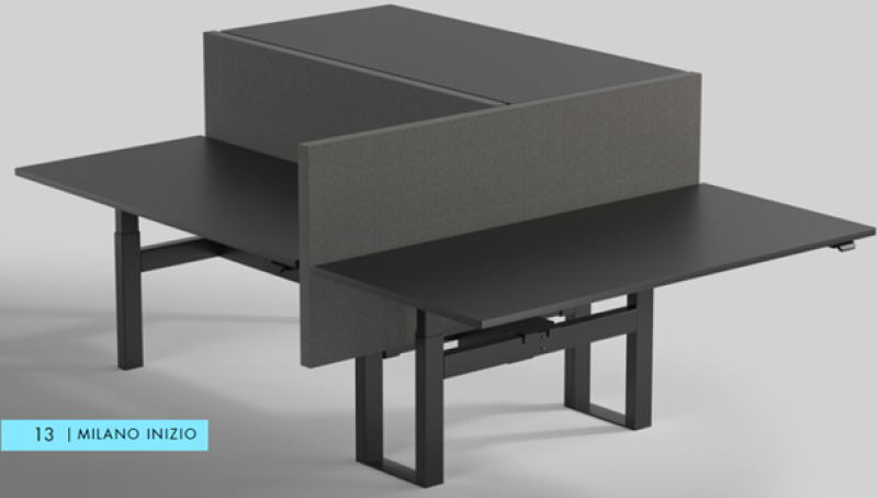 Milano 3 zit-sta werkplekken