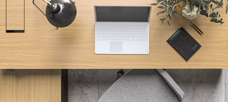 Directiebureau zit-sta Motion met aanbouwkast