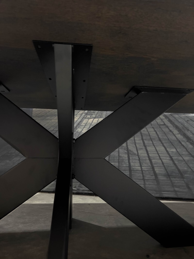 Eikenhouten ovale tafel spider