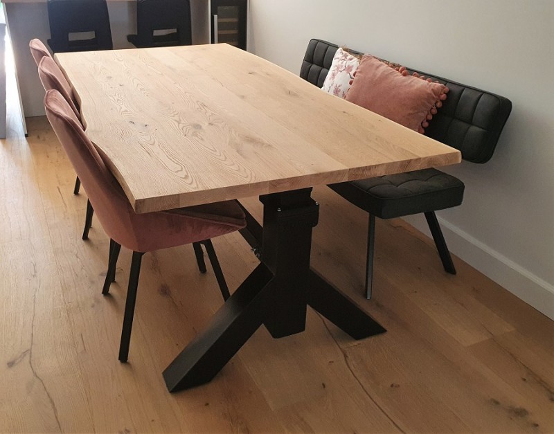 Vintable Color Coat Metal zit-sta tafel