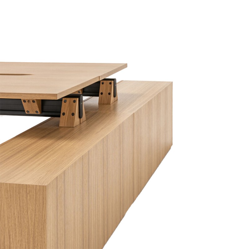 Viga Duo bureau met aanbouwkasten